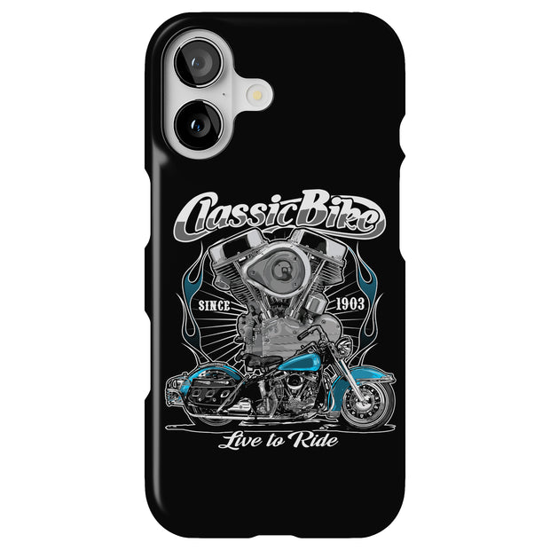 Old Motorbike 1 Tough Cases For Apple iPhone (17, 16, 15, 14, 13, 12, 11, X, SE, 8, 7/ Air, Plus, Pro, Max, Mini, XR, XS), Print in USA