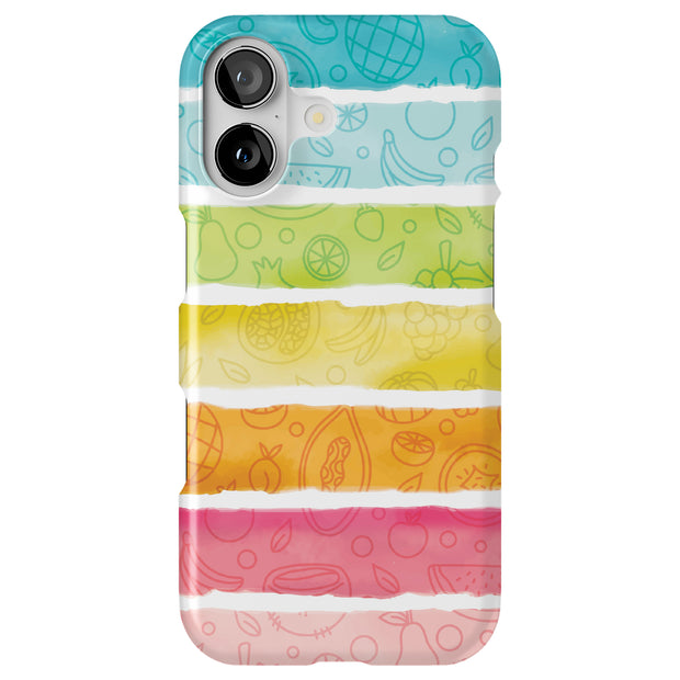 Color Fruit Tough Cases For Apple iPhone (17, 16, 15, 14, 13, 12, 11, X, SE, 8, 7/ Air, Plus, Pro, Max, Mini, XR, XS), Print in USA