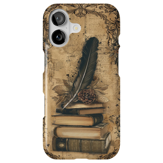 Vintage Paper B Tough Cases For Apple iPhone (17, 16, 15, 14, 13, 12, 11, X, SE, 8, 7/ Air, Plus, Pro, Max, Mini, XR, XS), Print in USA