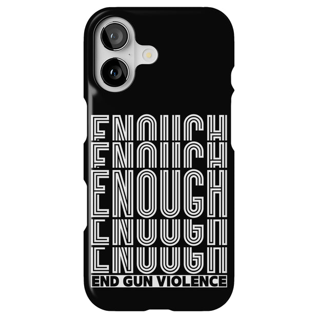 End Gun Violence Tough Cases For Apple iPhone (17, 16, 15, 14, 13, 12, 11, X, SE, 8, 7/ Air, Plus, Pro, Max, Mini, XR, XS), Print in USA