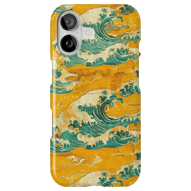 Japanese Wave 5 Tough Cases For Apple iPhone (17, 16, 15, 14, 13, 12, 11, X, SE, 8, 7/ Air, Plus, Pro, Max, Mini, XR, XS), Print in USA