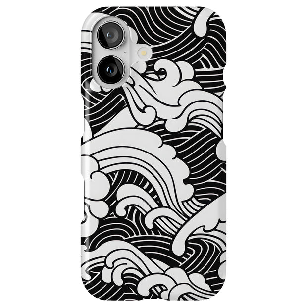Japanese Wave 9 Tough Cases For Apple iPhone (17, 16, 15, 14, 13, 12, 11, X, SE, 8, 7/ Air, Plus, Pro, Max, Mini, XR, XS), Print in USA