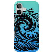 Line Art Waves Tough Cases For Apple iPhone (17, 16, 15, 14, 13, 12, 11, X, SE, 8, 7/ Air, Plus, Pro, Max, Mini, XR, XS), Print in USA
