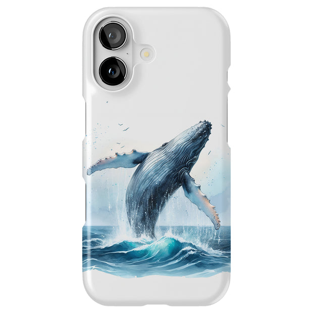 Humpback Whale1 Tough Cases For Apple iPhone (17, 16, 15, 14, 13, 12, 11, X, SE, 8, 7/ Air, Plus, Pro, Max, Mini, XR, XS), Print in USA
