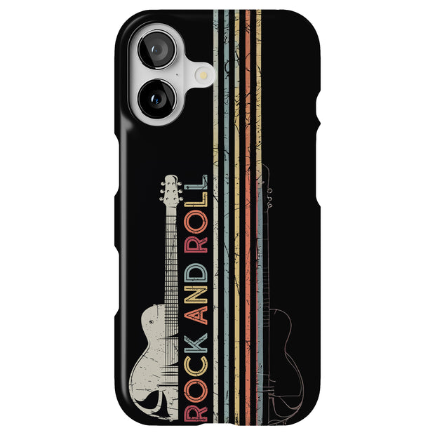 Rock and Roll 1 Tough Cases For Apple iPhone (17, 16, 15, 14, 13, 12, 11, X, SE, 8, 7/ Air, Plus, Pro, Max, Mini, XR, XS), Print in USA