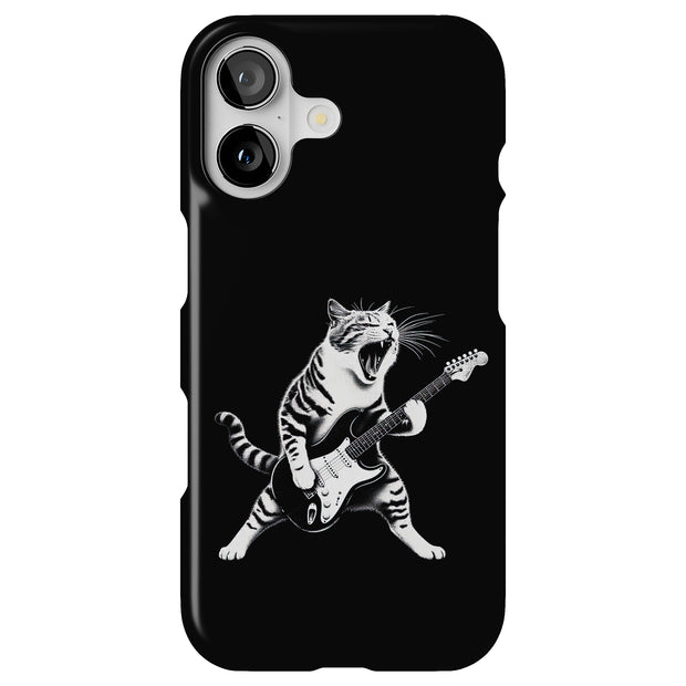 Cat Rock Roll 1 Tough Cases For Apple iPhone (17, 16, 15, 14, 13, 12, 11, X, SE, 8, 7/ Air, Plus, Pro, Max, Mini, XR, XS), Print in USA