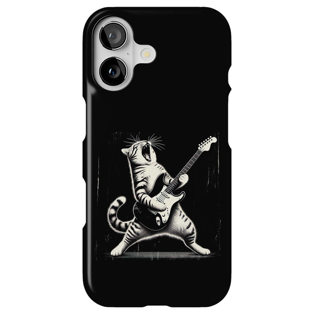 Cat Rock Roll 2 Tough Cases For Apple iPhone (17, 16, 15, 14, 13, 12, 11, X, SE, 8, 7/ Air, Plus, Pro, Max, Mini, XR, XS), Print in USA