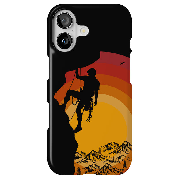 Rock Climber 1 Tough Cases For Apple iPhone (17, 16, 15, 14, 13, 12, 11, X, SE, 8, 7/ Air, Plus, Pro, Max, Mini, XR, XS), Print in USA