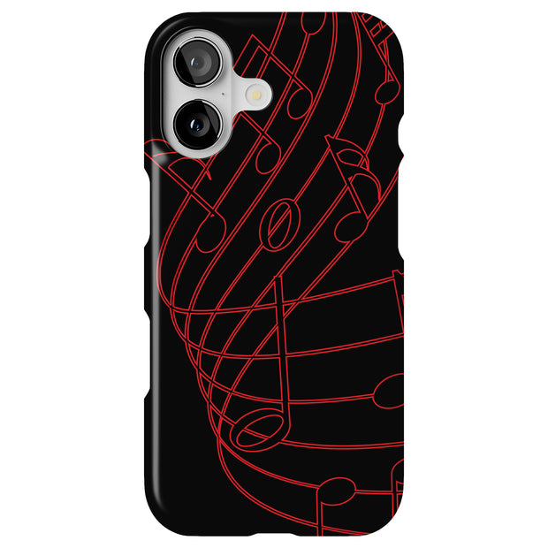 Musical Staff Tough Cases For Apple iPhone (17, 16, 15, 14, 13, 12, 11, X, SE, 8, 7/ Air, Plus, Pro, Max, Mini, XR, XS), Print in USA