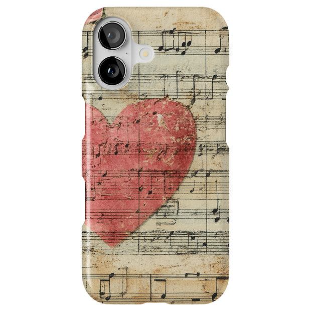 Music Hearts Tough Cases For Apple iPhone (17, 16, 15, 14, 13, 12, 11, X, SE, 8, 7/ Air, Plus, Pro, Max, Mini, XR, XS), Print in USA