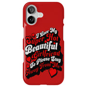 Hot Girlfriend Tough Cases For Apple iPhone (17, 16, 15, 14, 13, 12, 11, X, SE, 8, 7/ Air, Plus, Pro, Max, Mini, XR, XS), Print in USA