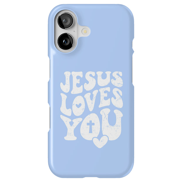Jesus Love U 1 Tough Cases For Apple iPhone (17, 16, 15, 14, 13, 12, 11, X, SE, 8, 7/ Air, Plus, Pro, Max, Mini, XR, XS), Print in USA