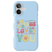 Jesus Love U 3 Tough Cases For Apple iPhone (17, 16, 15, 14, 13, 12, 11, X, SE, 8, 7/ Air, Plus, Pro, Max, Mini, XR, XS), Print in USA