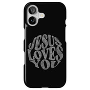 Jesus Love U 5 Tough Cases For Apple iPhone (17, 16, 15, 14, 13, 12, 11, X, SE, 8, 7/ Air, Plus, Pro, Max, Mini, XR, XS), Print in USA