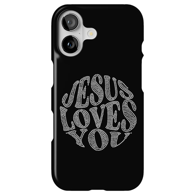 Jesus Love U 5 Tough Cases For Apple iPhone (17, 16, 15, 14, 13, 12, 11, X, SE, 8, 7/ Air, Plus, Pro, Max, Mini, XR, XS), Print in USA