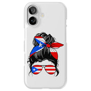 Puerto Rico Bow Tough Cases For Apple iPhone (17, 16, 15, 14, 13, 12, 11, X, SE, 8, 7/ Air, Plus, Pro, Max, Mini, XR, XS), Print in USA