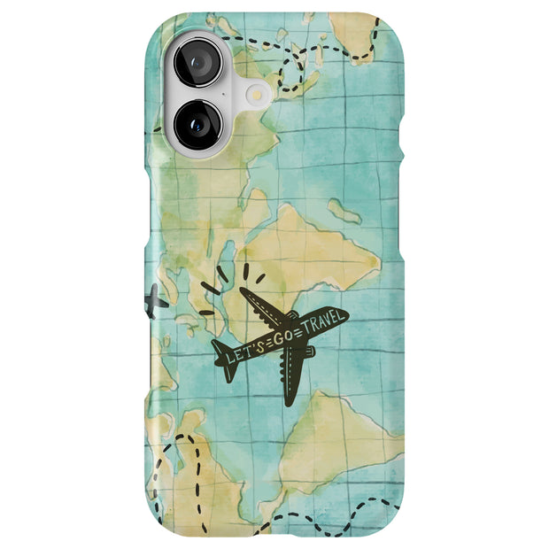 Travel World Tough Cases For Apple iPhone (17, 16, 15, 14, 13, 12, 11, X, SE, 8, 7/ Air, Plus, Pro, Max, Mini, XR, XS), Print in USA