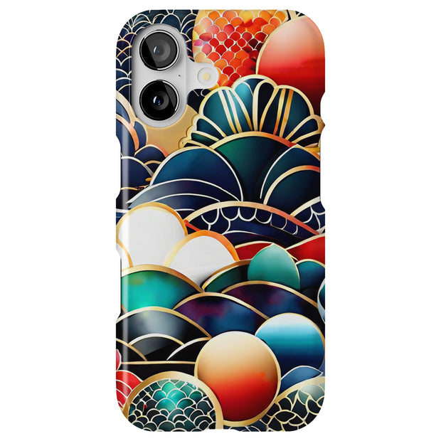 Japanese Wave Tough Cases For Apple iPhone (17, 16, 15, 14, 13, 12, 11, X, SE, 8, 7/ Air, Plus, Pro, Max, Mini, XR, XS), Print in USA
