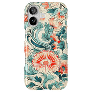 Japan FolkArt 1 Tough Cases For Apple iPhone (17, 16, 15, 14, 13, 12, 11, X, SE, 8, 7/ Air, Plus, Pro, Max, Mini, XR, XS), Print in USA