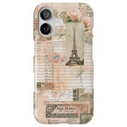 Paris Collage 1 Tough Cases For Apple iPhone (17, 16, 15, 14, 13, 12, 11, X, SE, 8, 7/ Air, Plus, Pro, Max, Mini, XR, XS), Print in USA