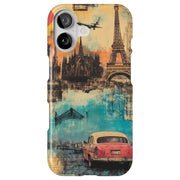Paris Collage 2 Tough Cases For Apple iPhone (17, 16, 15, 14, 13, 12, 11, X, SE, 8, 7/ Air, Plus, Pro, Max, Mini, XR, XS), Print in USA