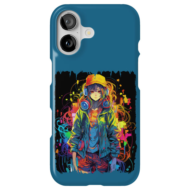 Anime Girl Tough Cases For Apple iPhone (17, 16, 15, 14, 13, 12, 11, X, SE, 8, 7/ Air, Plus, Pro, Max, Mini, XR, XS), Print in USA