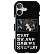 Eat and Anime Tough Cases For Apple iPhone (17, 16, 15, 14, 13, 12, 11, X, SE, 8, 7/ Air, Plus, Pro, Max, Mini, XR, XS), Print in USA
