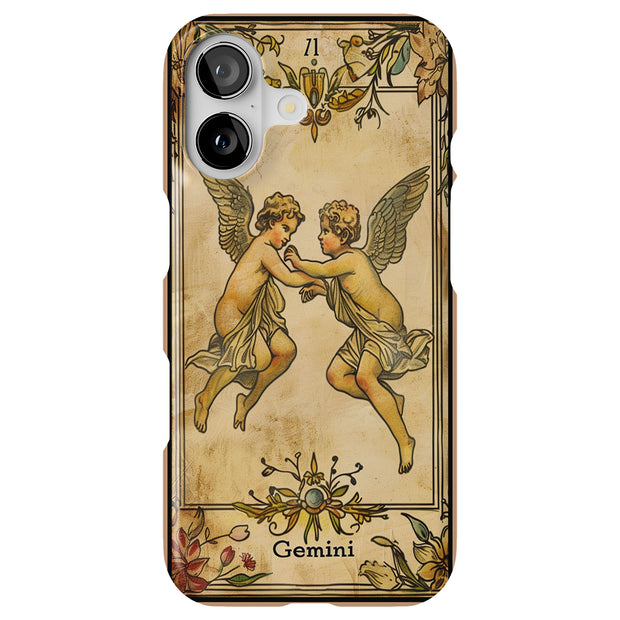 Zodiac Gemini Tough Cases For Apple iPhone (17, 16, 15, 14, 13, 12, 11, X, SE, 8, 7/ Air, Plus, Pro, Max, Mini, XR, XS), Print in USA