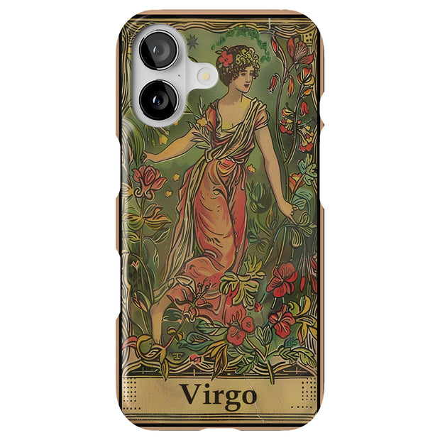 Zodiac Virgo Tough Cases For Apple iPhone (17, 16, 15, 14, 13, 12, 11, X, SE, 8, 7/ Air, Plus, Pro, Max, Mini, XR, XS), Print in USA