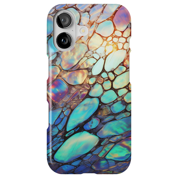 mosaic opal 3 Tough Cases For Apple iPhone (17, 16, 15, 14, 13, 12, 11, X, SE, 8, 7/ Air, Plus, Pro, Max, Mini, XR, XS), Print in USA