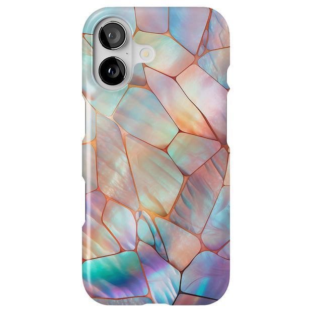 mosaic opal 4 Tough Cases For Apple iPhone (17, 16, 15, 14, 13, 12, 11, X, SE, 8, 7/ Air, Plus, Pro, Max, Mini, XR, XS), Print in USA