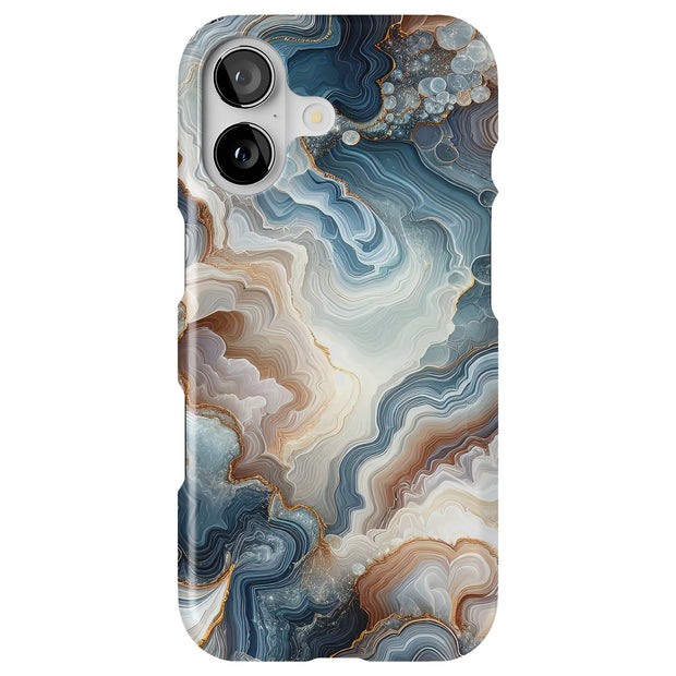 Organic Marble Tough Cases For Apple iPhone (17, 16, 15, 14, 13, 12, 11, X, SE, 8, 7/ Air, Plus, Pro, Max, Mini, XR, XS), Print in USA