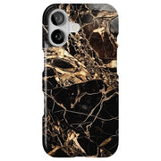 Gold Marble Tough Cases For Apple iPhone (17, 16, 15, 14, 13, 12, 11, X, SE, 8, 7/ Air, Plus, Pro, Max, Mini, XR, XS), Print in USA