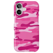 Pink Camouflage Tough Cases For Apple iPhone (17, 16, 15, 14, 13, 12, 11, X, SE, 8, 7/ Air, Plus, Pro, Max, Mini, XR, XS), Print in USA