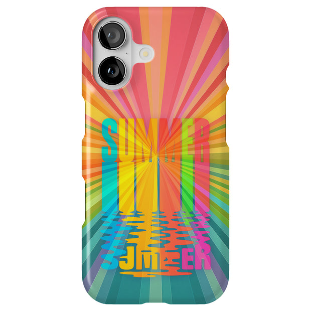 Colorful Summer Tough Cases For Apple iPhone (17, 16, 15, 14, 13, 12, 11, X, SE, 8, 7/ Air, Plus, Pro, Max, Mini, XR, XS), Print in USA