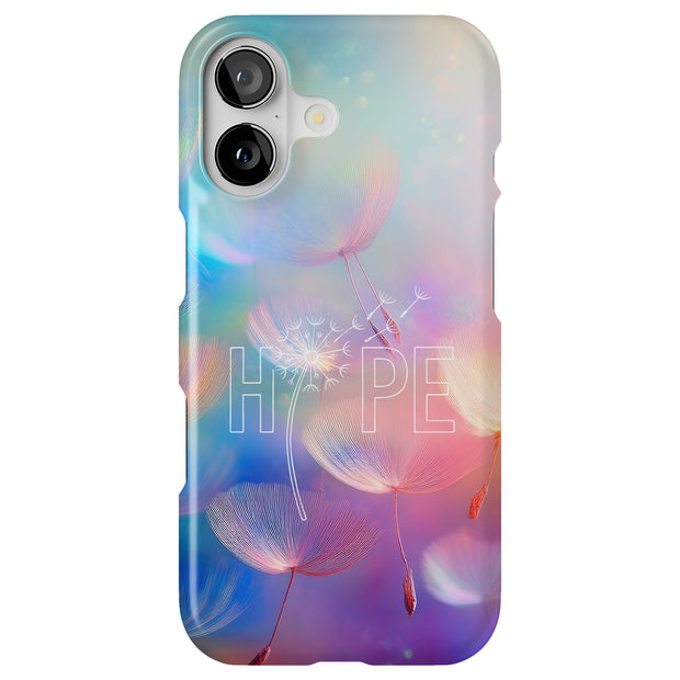 Hope Dandelions Tough Cases For Apple iPhone (17, 16, 15, 14, 13, 12, 11, X, SE, 8, 7/ Air, Plus, Pro, Max, Mini, XR, XS), Print in USA