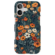 Wild Flowers Tough Cases For Apple iPhone (17, 16, 15, 14, 13, 12, 11, X, SE, 8, 7/ Air, Plus, Pro, Max, Mini, XR, XS), Print in USA