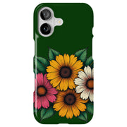 Color Art Floral Tough Cases For Apple iPhone (17, 16, 15, 14, 13, 12, 11, X, SE, 8, 7/ Air, Plus, Pro, Max, Mini, XR, XS), Print in USA