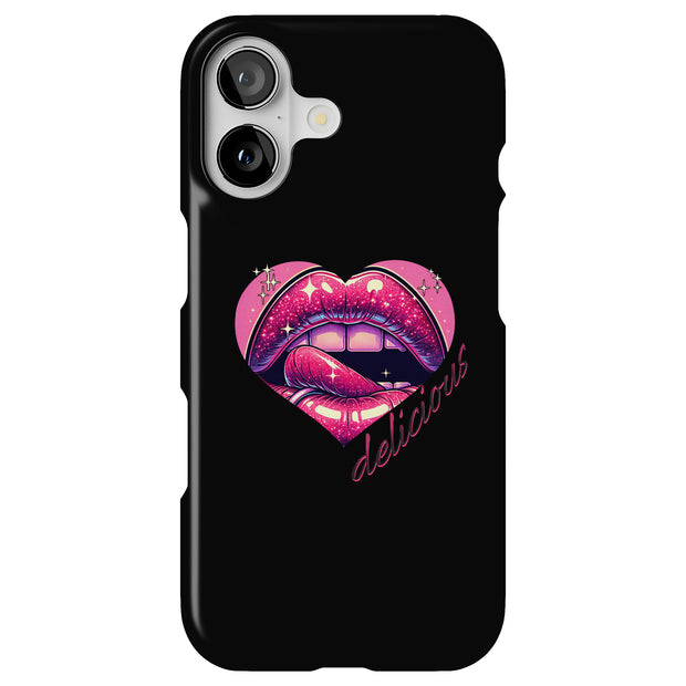 Delicious Lips Tough Cases For Apple iPhone (17, 16, 15, 14, 13, 12, 11, X, SE, 8, 7/ Air, Plus, Pro, Max, Mini, XR, XS), Print in USA