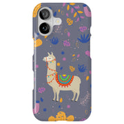 Cacti Llama Tough Cases For Apple iPhone (17, 16, 15, 14, 13, 12, 11, X, SE, 8, 7/ Air, Plus, Pro, Max, Mini, XR, XS), Print in USA