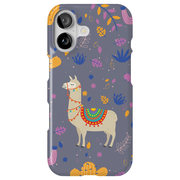 Cacti Llama Tough Cases For Apple iPhone (17, 16, 15, 14, 13, 12, 11, X, SE, 8, 7/ Air, Plus, Pro, Max, Mini, XR, XS), Print in USA