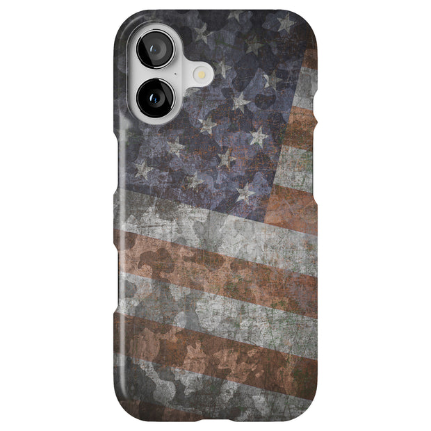American Flag 2 Tough Cases For Apple iPhone (17, 16, 15, 14, 13, 12, 11, X, SE, 8, 7/ Air, Plus, Pro, Max, Mini, XR, XS), Print in USA