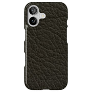 Black Leather Tough Cases For Apple iPhone (17, 16, 15, 14, 13, 12, 11, X, SE, 8, 7/ Air, Plus, Pro, Max, Mini, XR, XS), Print in USA