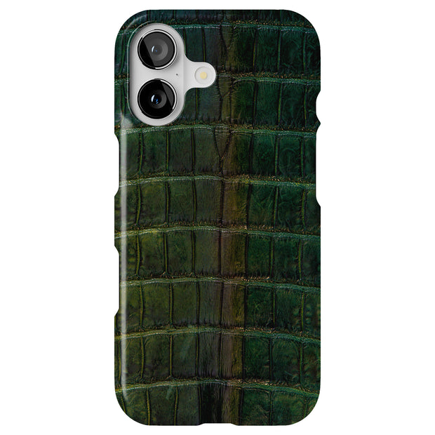 Satin Green Tough Cases For Apple iPhone (17, 16, 15, 14, 13, 12, 11, X, SE, 8, 7/ Air, Plus, Pro, Max, Mini, XR, XS), Print in USA