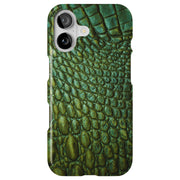 Satin Crocodile Tough Cases For Apple iPhone (17, 16, 15, 14, 13, 12, 11, X, SE, 8, 7/ Air, Plus, Pro, Max, Mini, XR, XS), Print in USA