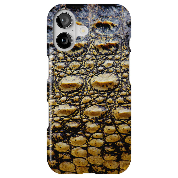Crocodile 03 Tough Cases For Apple iPhone (17, 16, 15, 14, 13, 12, 11, X, SE, 8, 7/ Air, Plus, Pro, Max, Mini, XR, XS), Print in USA