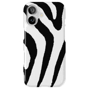 Zebra Stripe Tough Cases For Apple iPhone (17, 16, 15, 14, 13, 12, 11, X, SE, 8, 7/ Air, Plus, Pro, Max, Mini, XR, XS), Print in USA