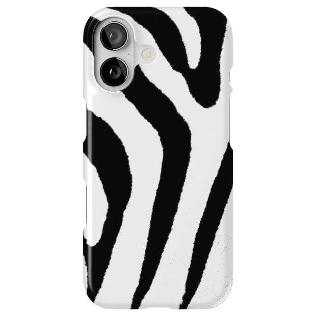 Zebra Stripe Tough Cases For Apple iPhone (17, 16, 15, 14, 13, 12, 11, X, SE, 8, 7/ Air, Plus, Pro, Max, Mini, XR, XS), Print in USA