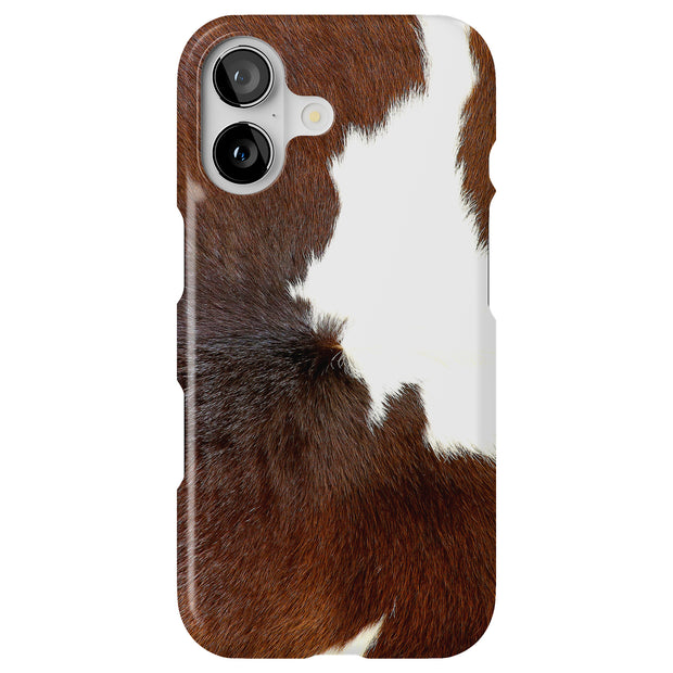 Dairy Cow Fur Tough Cases For Apple iPhone (17, 16, 15, 14, 13, 12, 11, X, SE, 8, 7/ Air, Plus, Pro, Max, Mini, XR, XS), Print in USA