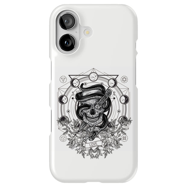 Skull Snake Tough Cases For Apple iPhone (17, 16, 15, 14, 13, 12, 11, X, SE, 8, 7/ Air, Plus, Pro, Max, Mini, XR, XS), Print in USA